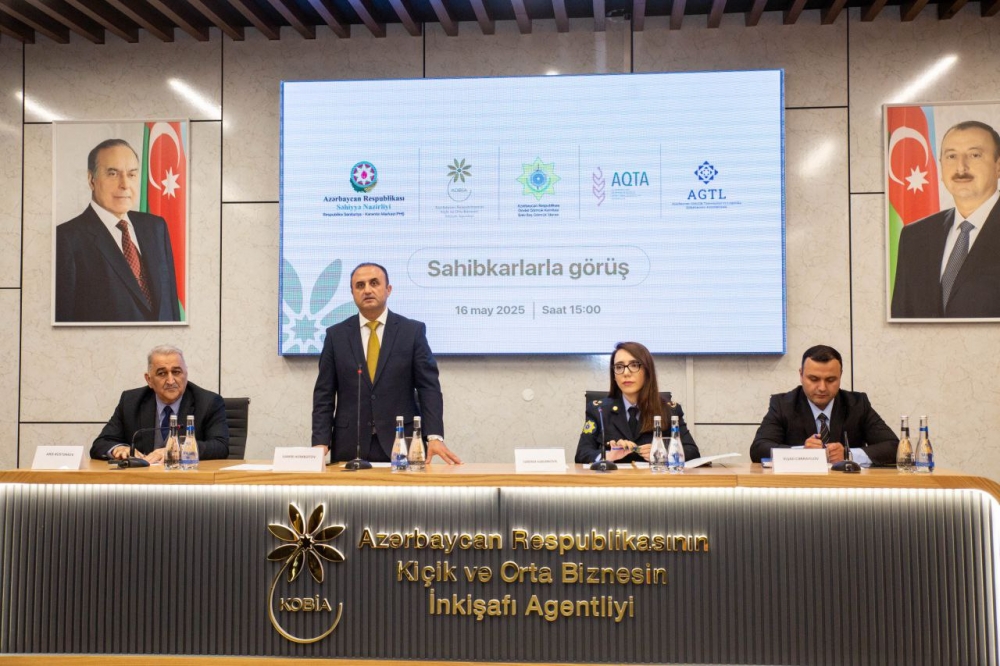 Bakı KOB evində kiçik və orta sahibkarlıq subyektlərinin iştirakı ilə görüş keçirildi