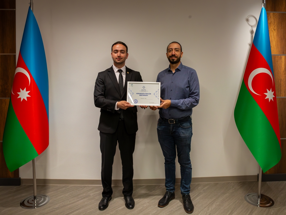 "Kenderi" MMC şirkətinə assosiativ üzvlük sertifikatı təqdim olundu