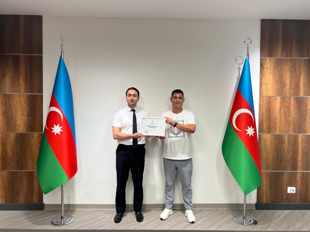 "Dynamex" MMC şirkətinə assosiativ üzvlük sertifikatı təqdim olundu