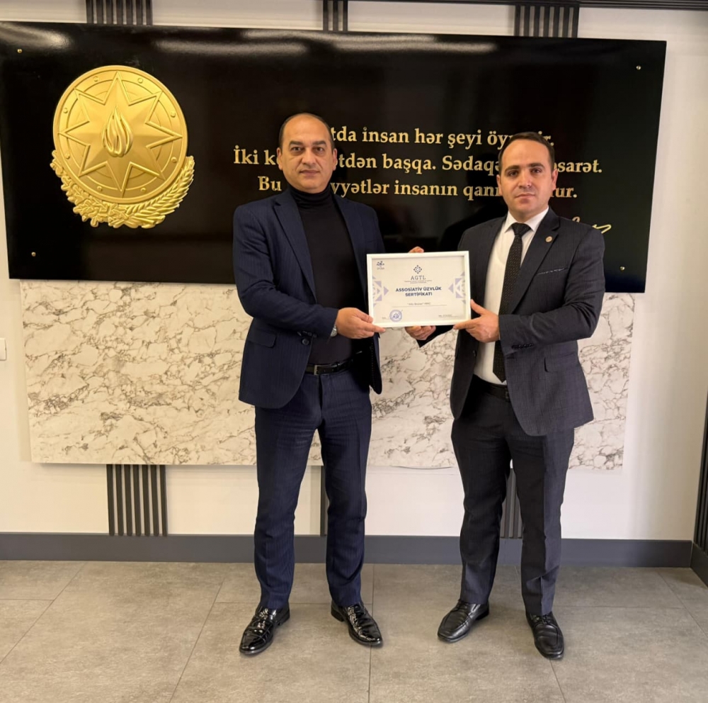 Allo Broker MMC və Allo Logistics MMC-yə üzvlük sertifikatı təqdim olunub